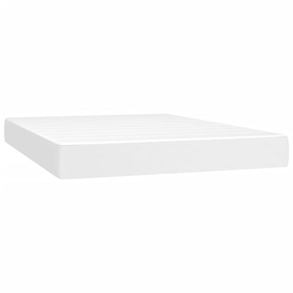 Giroletto a Molle con Materasso Bianco 140x190 cm in Similpelle | homemem39
