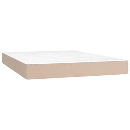 Giroletto a Molle con Materasso Cappuccino 140x200cm Similpelle | homemem39