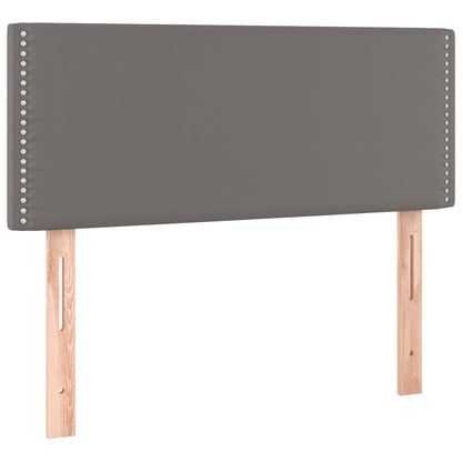 Giroletto a Molle con Materasso Grigio 120x200 cm in Similpelle | homemem39