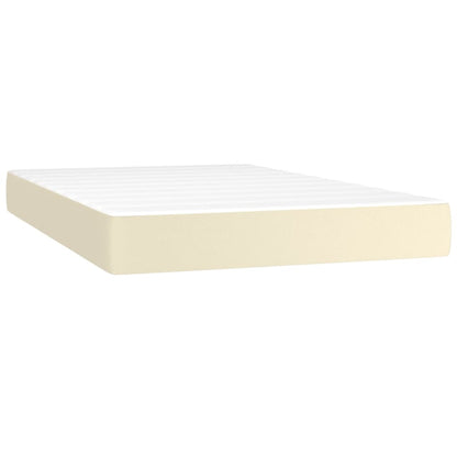 Giroletto a Molle con Materasso Crema 120x200 cm in Similpelle | homemem39
