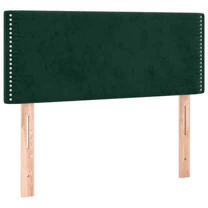 Giroletto a Molle con Materasso Verde Scuro 80x200 cm Velluto