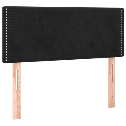 Giroletto a Molle con Materasso Nero 90x200 cm in Velluto | homemem39