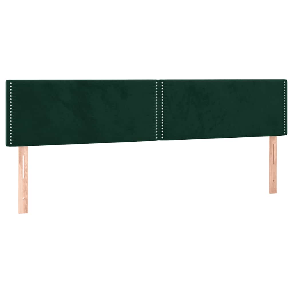 Giroletto a Molle con Materasso Verde Scuro 200x200 cm Velluto | homemem39