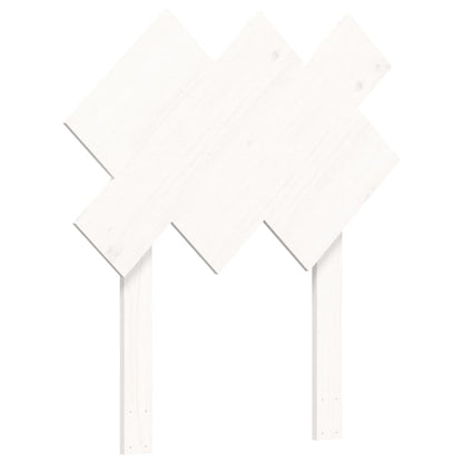 Giroletto con Testiera Bianco 90x200 cm in Legno Massello