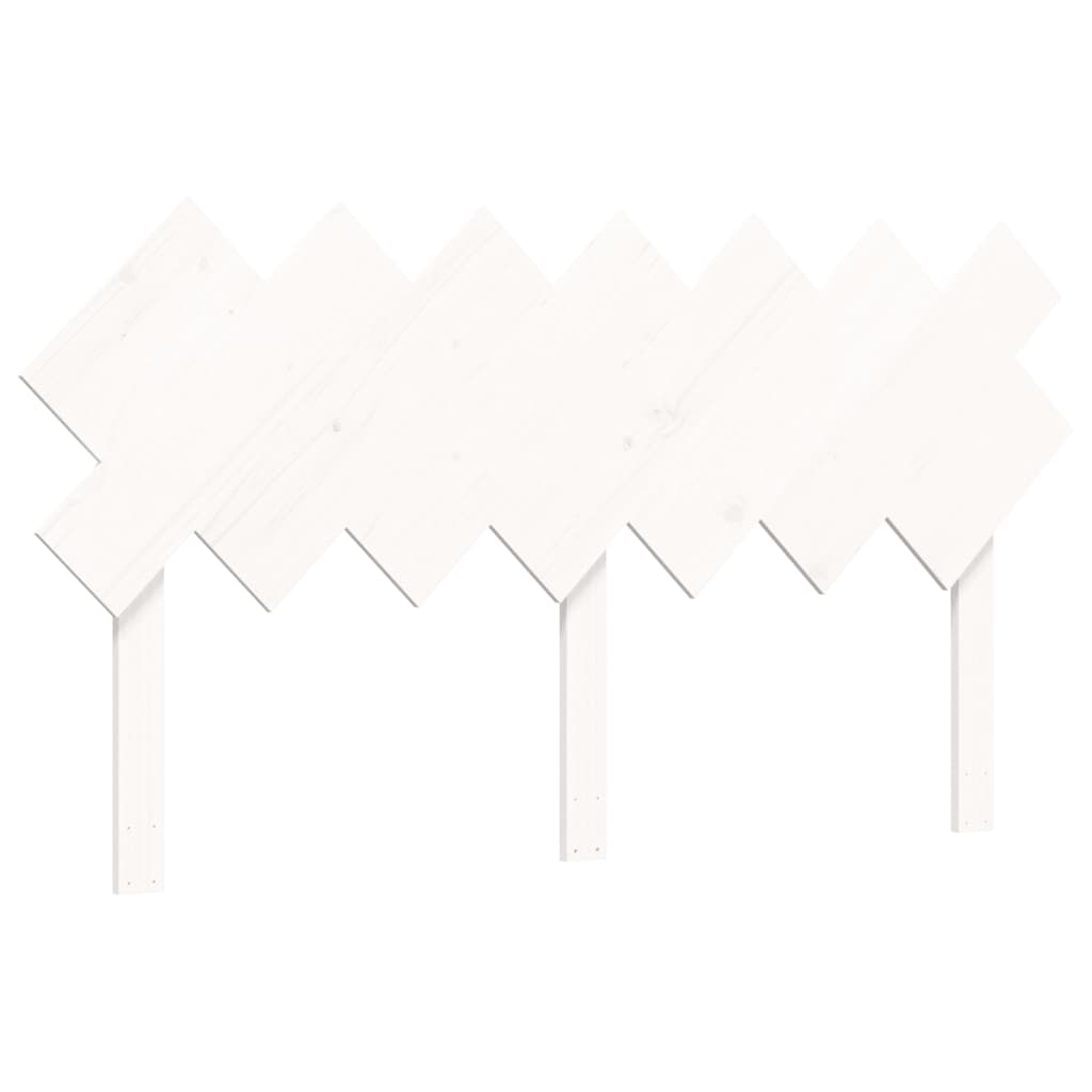 Giroletto con Testiera Bianco King Size in Legno Massello - homemem39