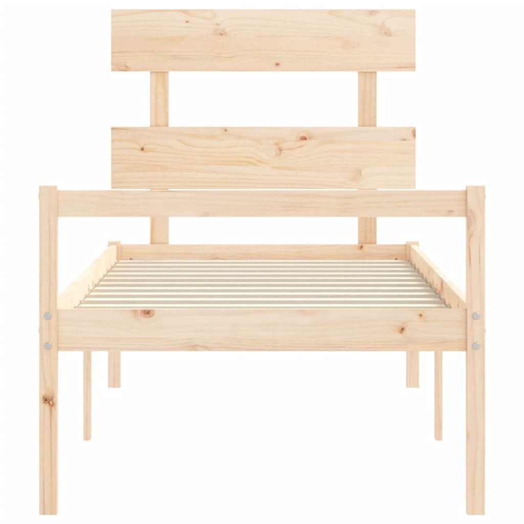 Letto per Anziani con Testiera Small Single in Legno Massello