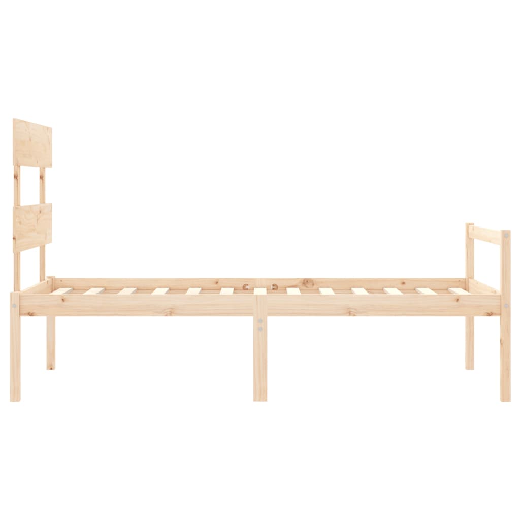 Letto per Anziani con Testiera Small Single in Legno Massello