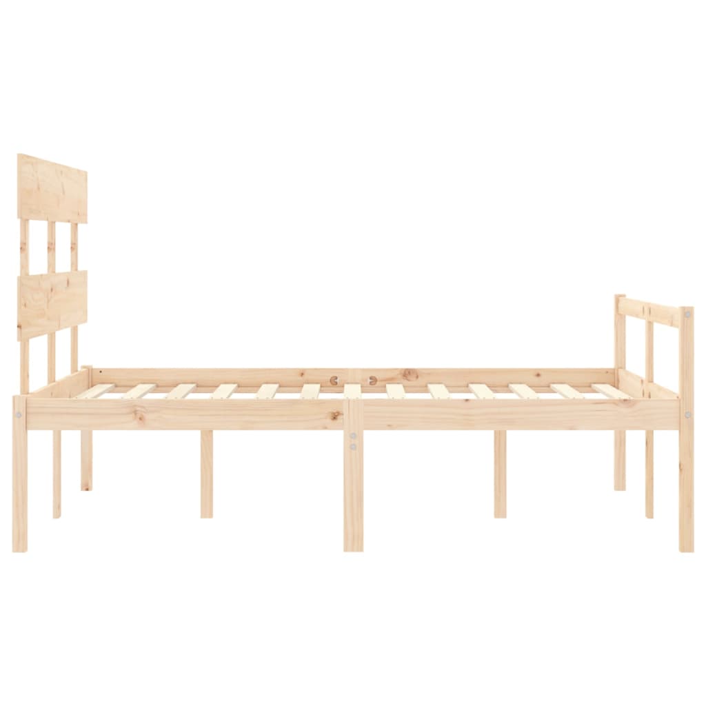 Letto per Anziani con Testiera Small Double in Legno Massello | homemem39