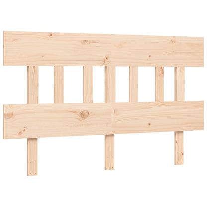 Letto per Anziani con Testiera 140x190 cm in Legno Massello