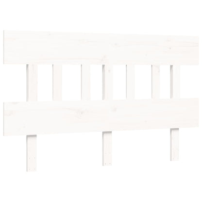 Letto per Anziani con Testiera Bianco 140x190 cm Legno Massello | homemem39