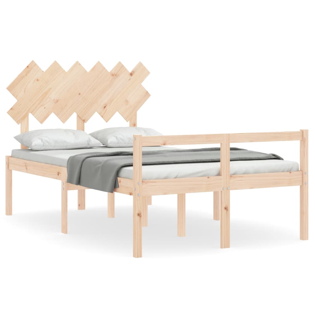 Letto per Anziani con Testiera Small Double in Legno Massello | homemem39