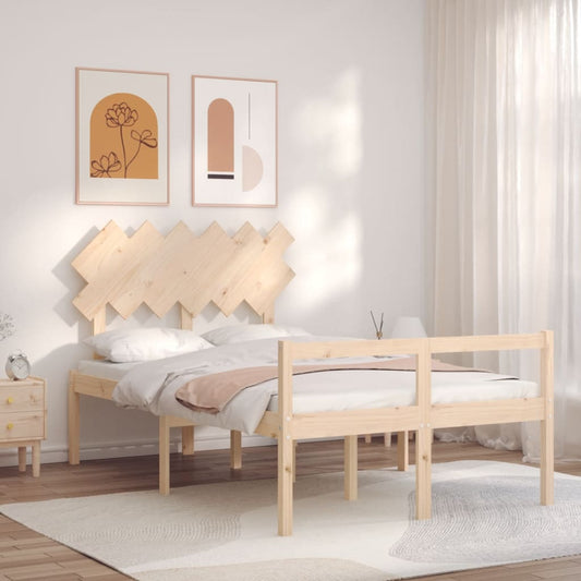 Letto per Anziani con Testiera Small Double in Legno Massello | homemem39