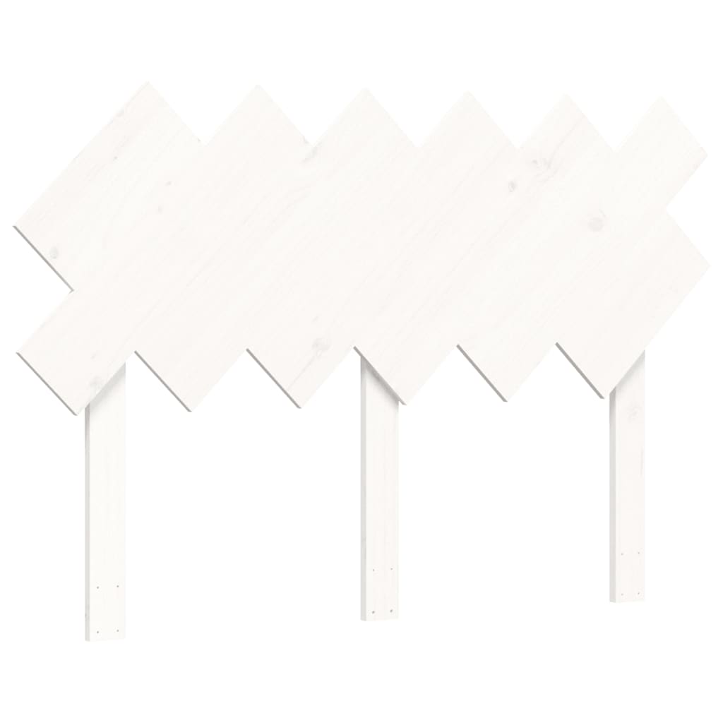 Letto per Anziani con Testiera Bianco Double in Legno Massello