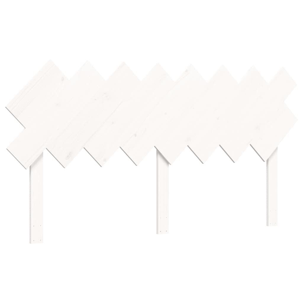 Letto per Anziani con Testiera Bianco 160x200 cm Legno Massello