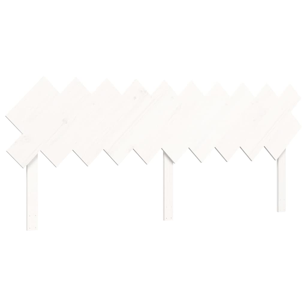 Letto per Anziani con Testiera Bianco 200x200 cm Legno Massello