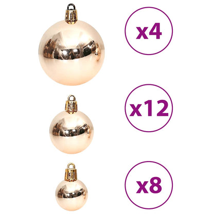 Palline di Natale 100 pz Champagne e Marrone 3 / 4 / 6 cm | homemem39