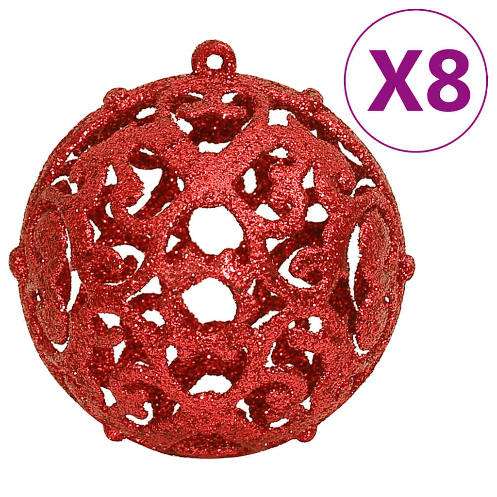 Set Palline di Natale 111 pz Rosso in Polistirene | homemem39