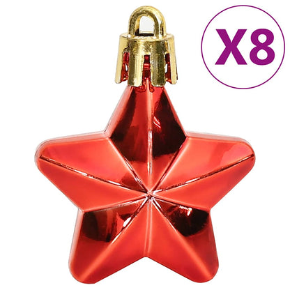 Set Palline di Natale 111 pz Rosso in Polistirene | homemem39