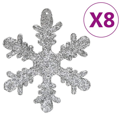 Set Palline di Natale 111 pz Argento in Polistirene | homemem39