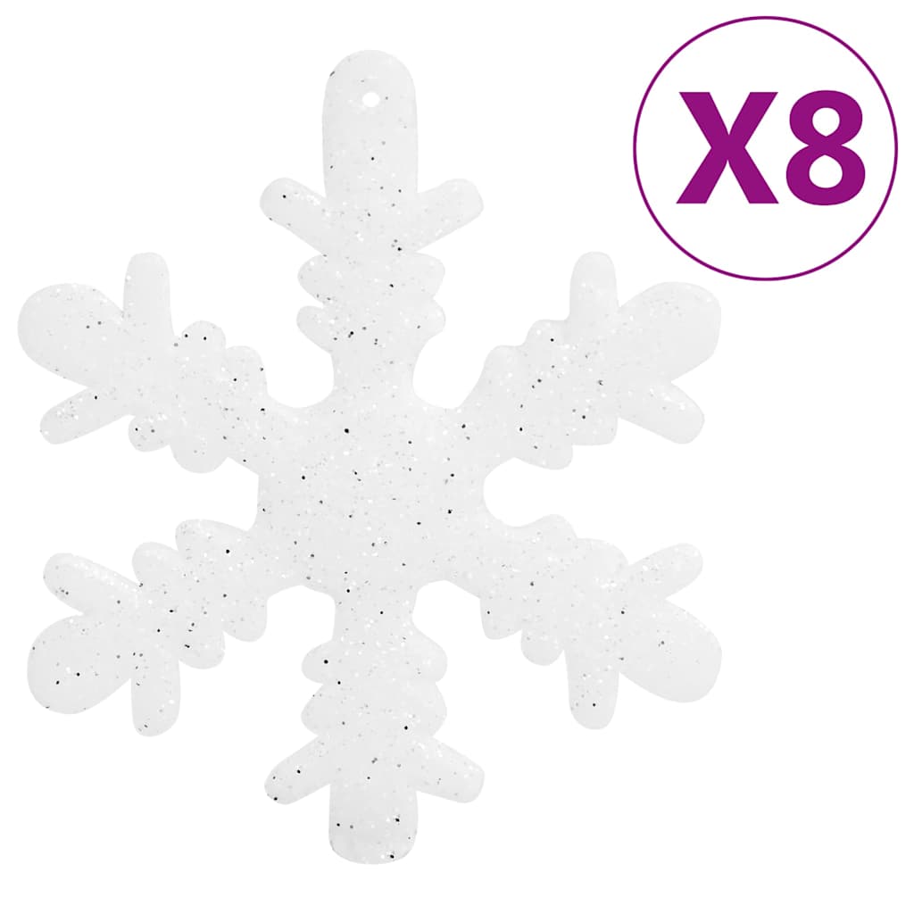 Set Palline di Natale 111 pz Bianco in Polistirene | homemem39
