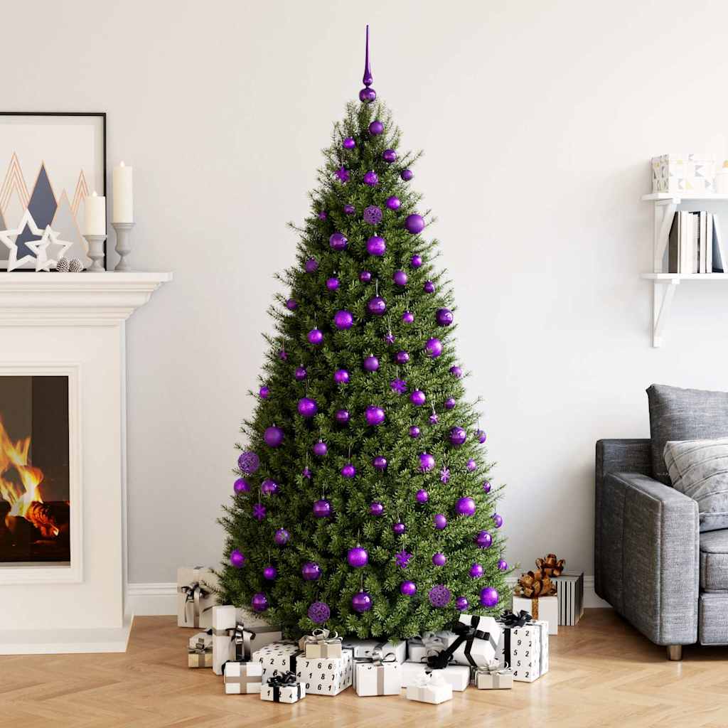 Set Palline di Natale 111 pz Viola in Polistirene | homemem39