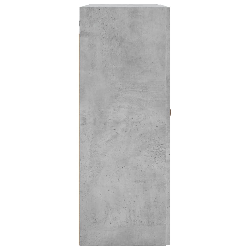 Mobili a Parete 2 pz Grigio Cemento 69,5x34x90 cm