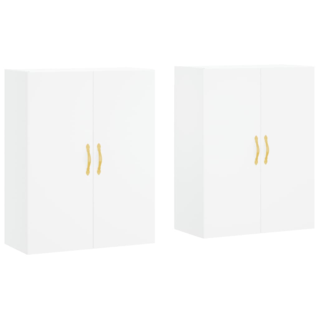Mobili a Parete 2 pz Bianchi 69,5x34x90 cm