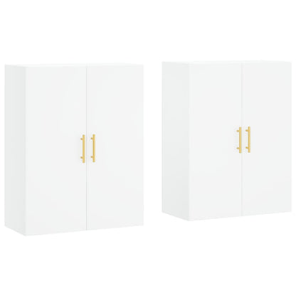 Mobili a Parete 2 pz Bianchi 69,5x34x90 cm