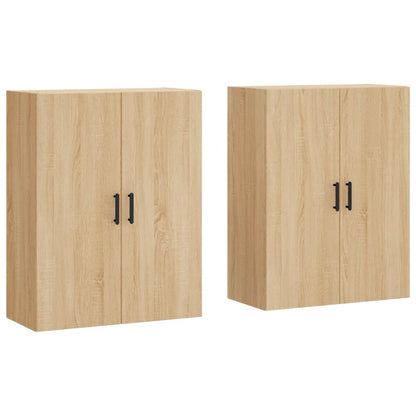 Mobili a Parete 2 pz Rovere Sonoma 69,5x34x90 cm