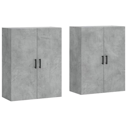 Mobili a Parete 2 pz Grigio Cemento 69,5x34x90 cm - homemem39