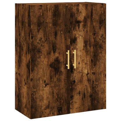 Credenza Rovere Fumo  69,5x34x180 cm in Legno Multistrato