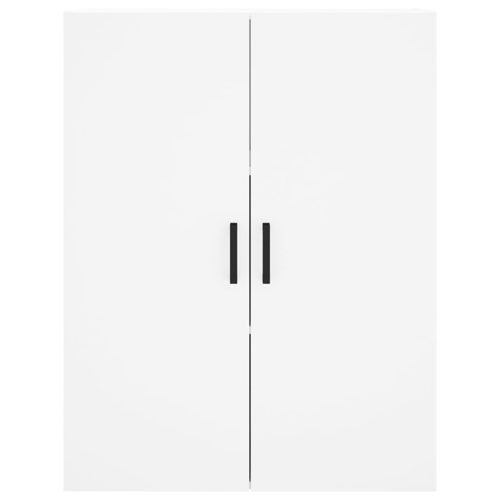 Credenza Bianca 69,5x34x180 cm in Legno Multistrato