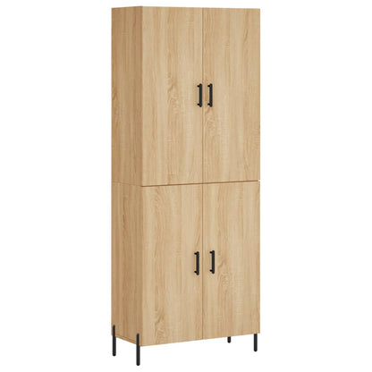 Credenza Rovere Sonoma 69,5x34x180 cm in Legno Multistrato