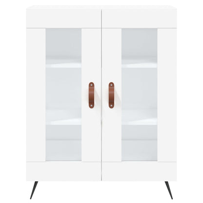 Credenza Bianca 69,5x34x180 cm in Legno Multistrato