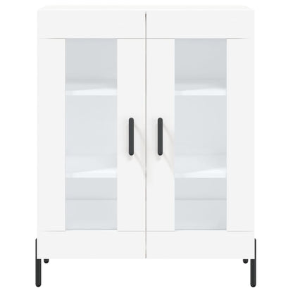 Credenza Bianca 69,5x34x180 cm in Legno Multistrato