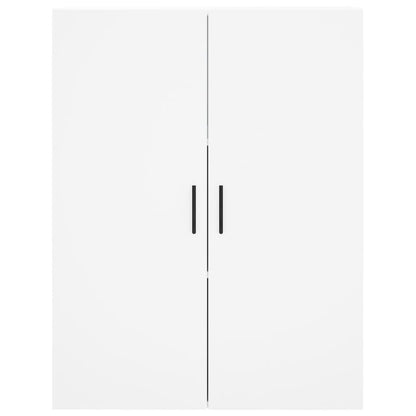 Credenza Bianca 69,5x34x180 cm in Legno Multistrato