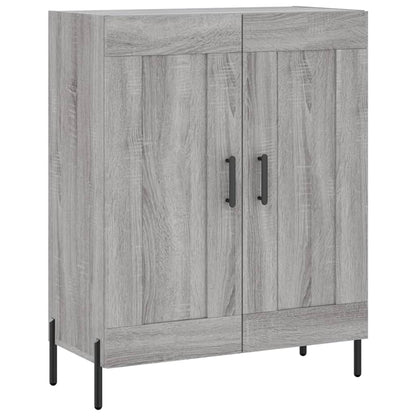 Credenza Grigio Sonoma 69,5x34x180 cm in Legno Multistrato