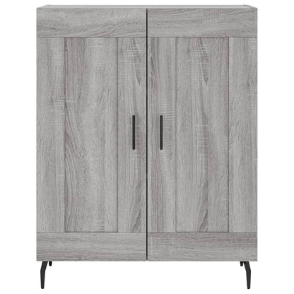 Credenza Grigio Sonoma 69,5x34x180 cm in Legno Multistrato