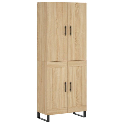 Credenza Rovere Sonoma 69,5x34x180 cm in Legno Multistrato