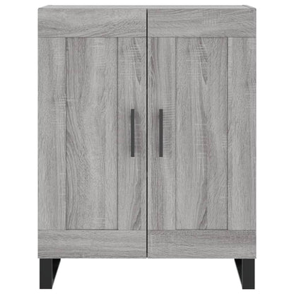 Credenza Grigio Sonoma 69,5x34x180 cm in Legno Multistrato
