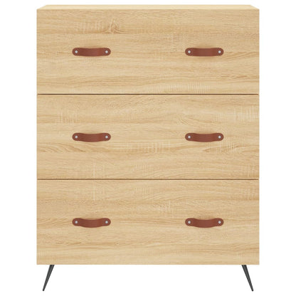 Credenza Rovere Sonoma 69,5x34x180 cm in Legno Multistrato