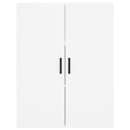 Credenza Bianca 69,5x34x180 cm in Legno Multistrato