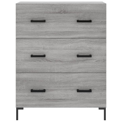 Credenza Grigio Sonoma 69,5x34x180 cm in Legno Multistrato