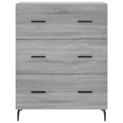 Credenza Grigio Sonoma 69,5x34x180 cm in Legno Multistrato