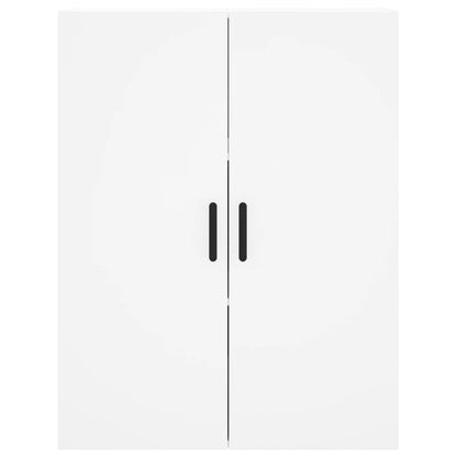 Credenza Bianca 69,5x34x180 cm in Legno Multistrato