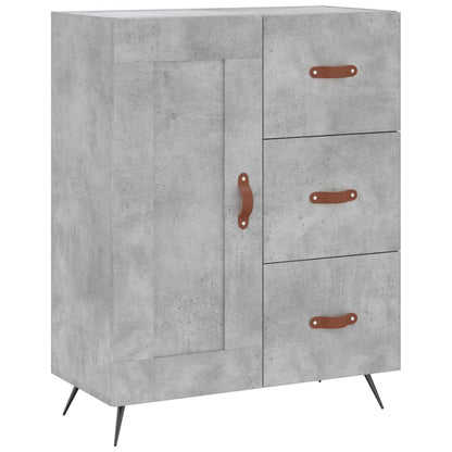 Credenza Grigio Cemento 69,5x34x180 cm in Legno Multistrato - homemem39