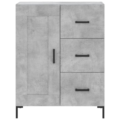 Credenza Grigio Cemento 69,5x34x180 cm in Legno Multistrato