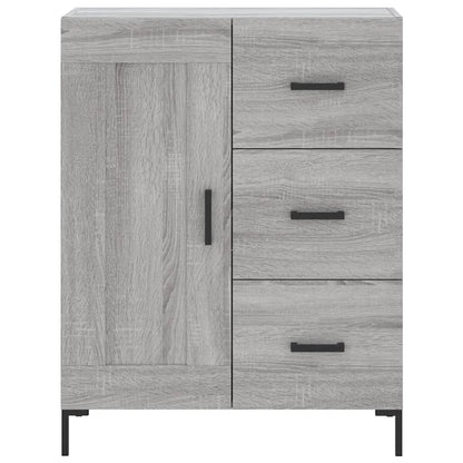 Credenza Grigio Sonoma 69,5x34x180 cm in Legno Multistrato