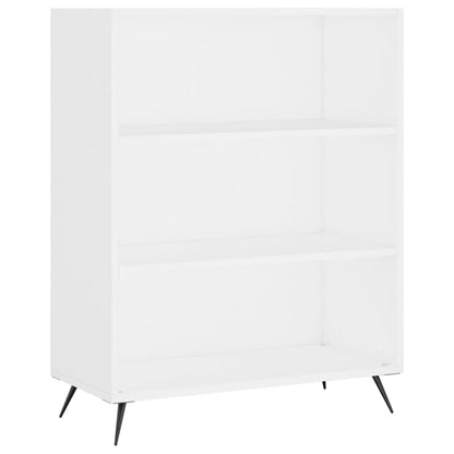 Credenza Bianca 69,5x34x180 cm in Legno Multistrato