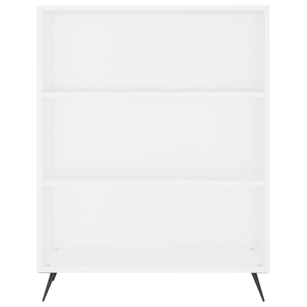 Credenza Bianca 69,5x34x180 cm in Legno Multistrato